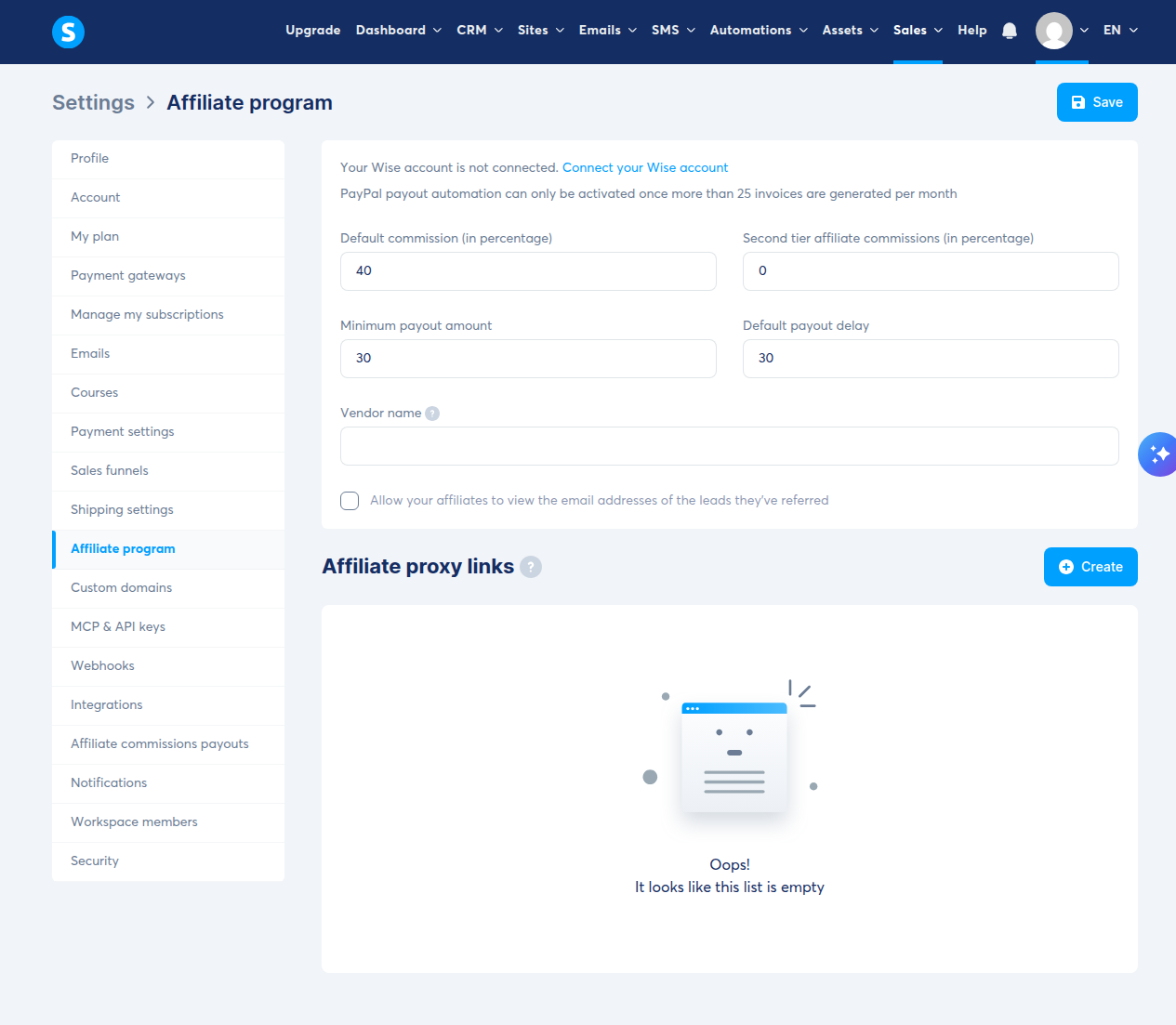 How to Set Up an Affiliate Program on Systeme.io (Free Plan)
