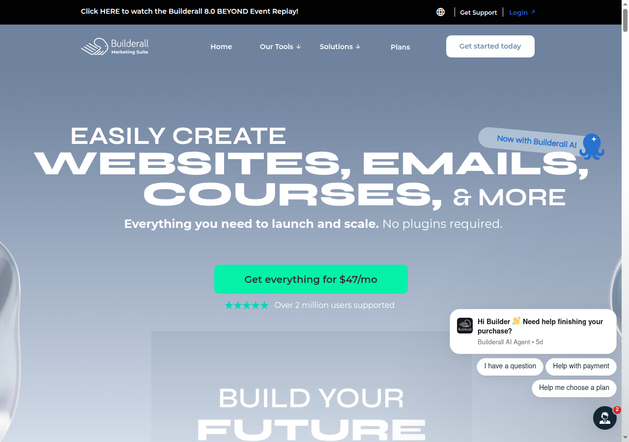 Builderall homepage