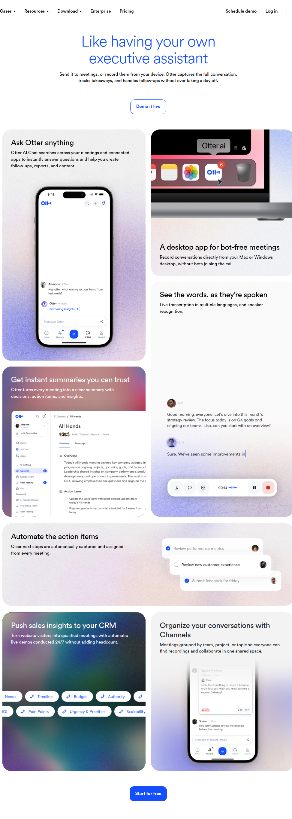 Otter.ai meeting assistant capabilities
