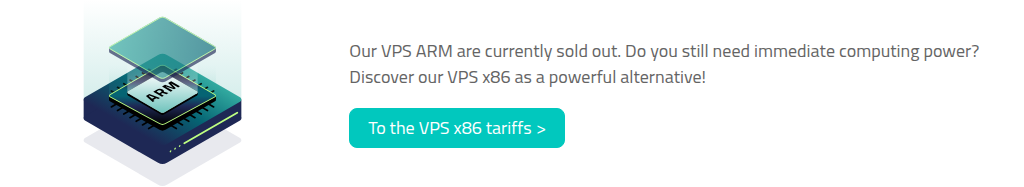 netcup "Our VPS ARM are currently sold out" notice