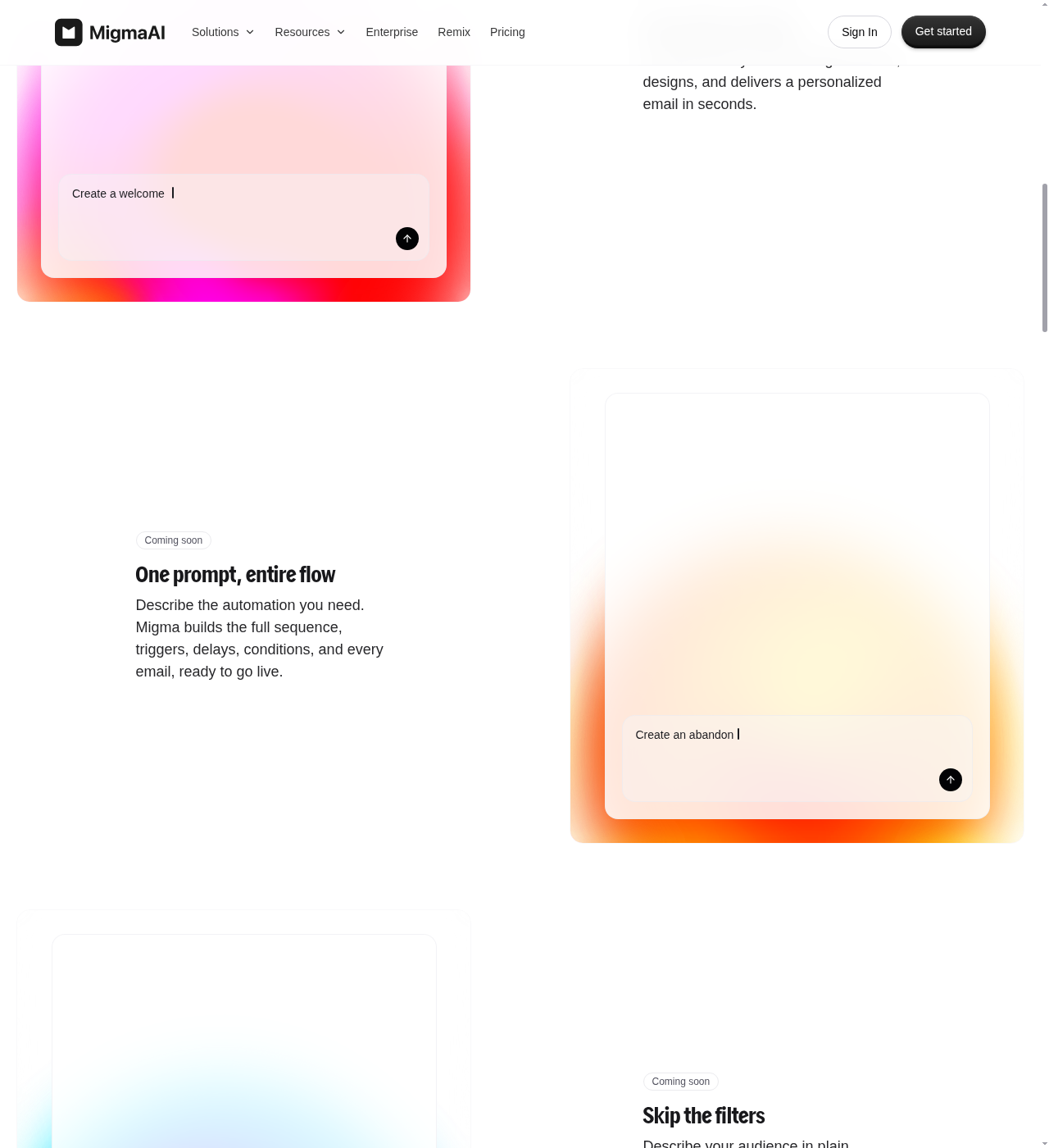 Migma automation coming soon