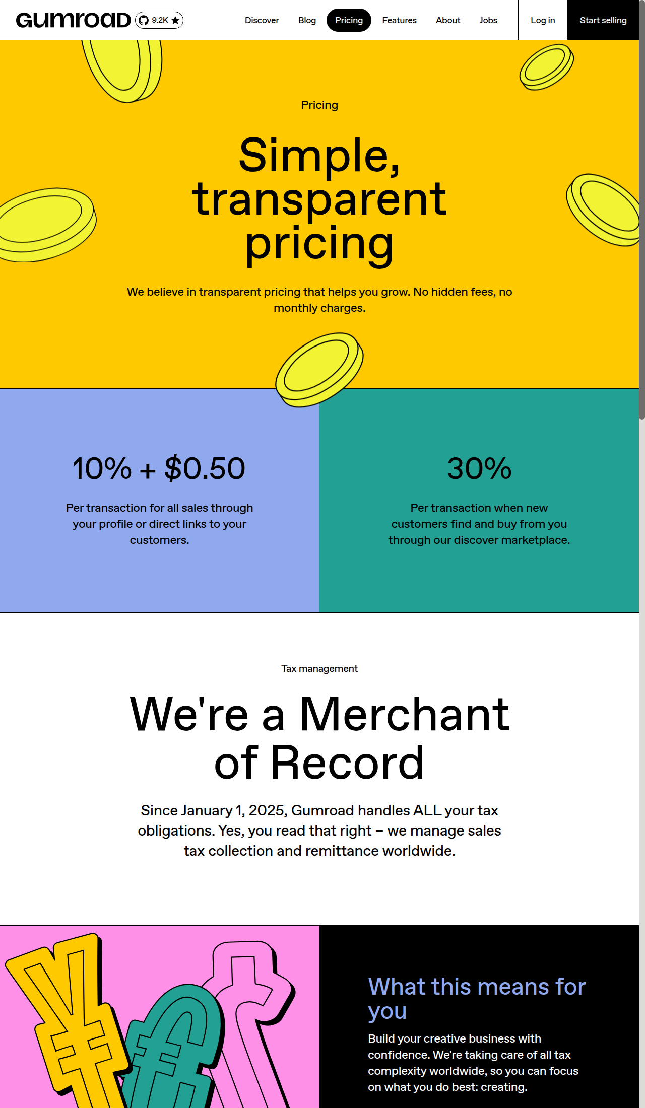 Gumroad pricing